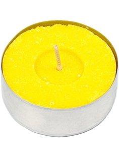 H HANSEL HOME Velas de Té Citronela Grande, Tealight Citronela Perfumada Antimosquitos Velas Citronela - Pack 4 Velas, 10 Hor 2