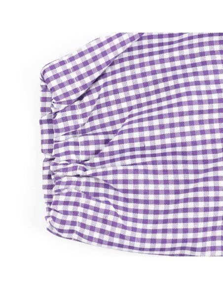 Bata Escolar Nombre Bordado Personalizable, Babi para Colegio Sin Botones, Elástica en Puño y Cuello 2 Bolsillos