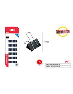 Pinza de acero negro