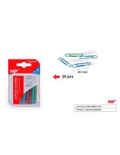 Clips de colores 50mm 25 uds