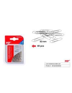 Clips cromados 50 mm 40 uds
