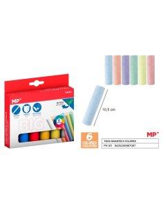 Tizas gigantes 6 colores