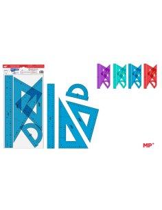 Reglas dibujo 4 piezas...