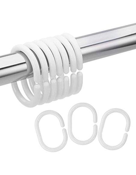 Cortina de Ducha Impermeable Cortina de Baño a Prueba de Moho 100% Poliéster Anillos Incluidos 180x200cm - Gatos