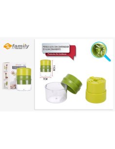 Prensa ajos con contenedor...