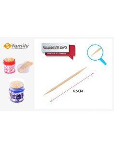 Palillo dientes 400pcs 6.5cm