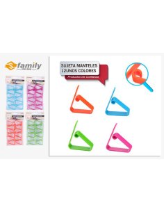 Sujeta manteles 12unds...