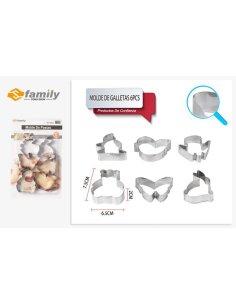 Molde de galletas 6pcs metal