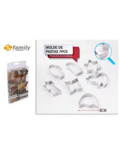 Molde de galletas 6pcs metal