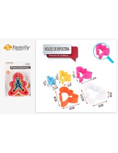 Moldes de reposteria 5pcs...