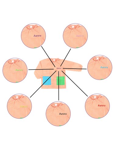 Bata Escolar Nombre Bordado...