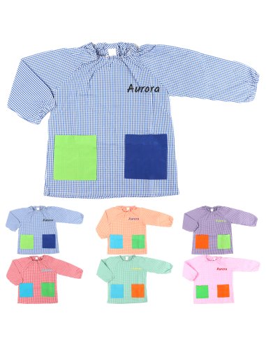 Bata Escolar Nombre Bordado...