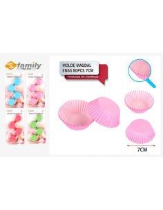Molde magdalenas 80pcs 7cm...