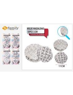 Molde magdalenas 50pcs 11cm...