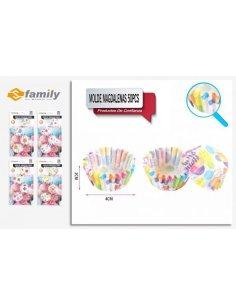 Molde magdalenas 80pcs 7cm...