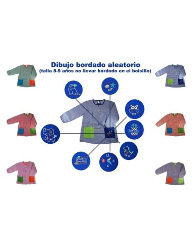 Bata Escolar Nombre Bordado...