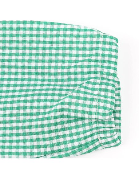 Bata Escolar Nombre Bordado Personalizable Infantil Multicolor, Baby Infantil de Cuadros pequeños