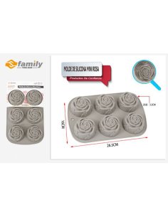 Molde de silicona mini rosa...