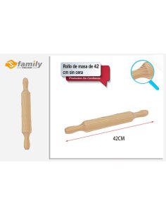 Rodillo de masa de madera...