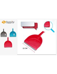 Recogedor plástico 22cm...