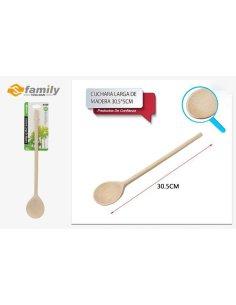Cuchara larga de madera