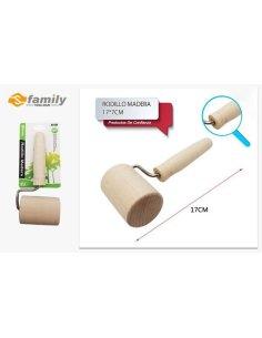 Rodillo madera 17x7cm