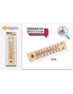 Termometro de madera 30x7x1cm