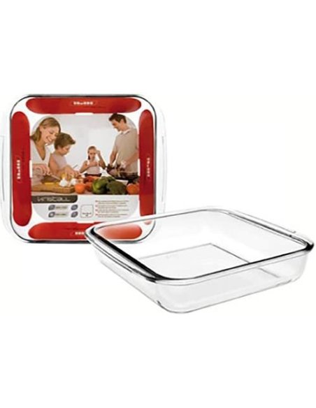 Fuente horno cuadrada kristall 25x22x5 cm