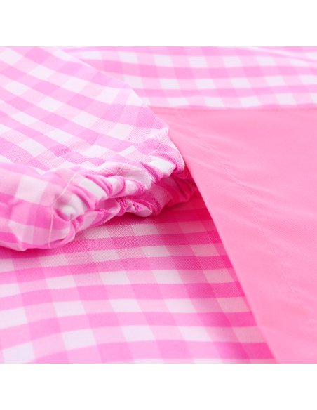 Bata Escolar Nombre Bordado Personalizable Infantil, Babi para Colegio Infantil Sin Botones Elástica en Puño y Cuello