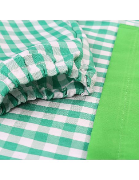 Bata Escolar Nombre Bordado Personalizable Infantil, Babi para Colegio Infantil Sin Botones Elástica en Puño y Cuello