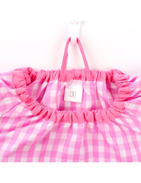 Bata Escolar Nombre Bordado Personalizable Infantil, Babi para Colegio Infantil Sin Botones Elástica en Puño y Cuello