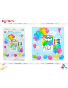 Set de globos con cartel...