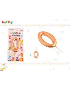 Vela Cumpleaños dorado 9cm