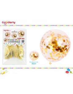 Globo relleno de confeti...