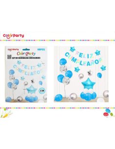 Set de guirnalda con globos...