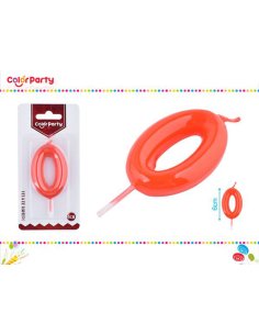 Vela cumpleaños rojo 6cm