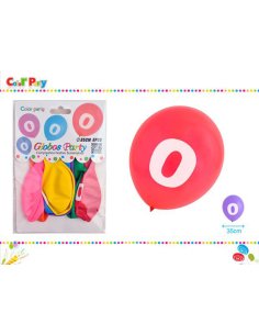 Globo número 8pcs