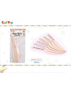 Cuchillo de madera 6pcs 16.5cm