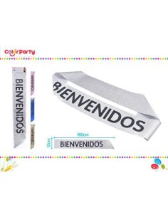 Banda bienvenidos 12x160cm...