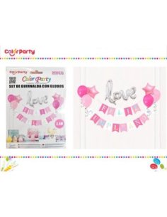 Set de guirnalda con globos...