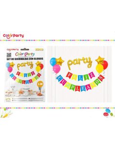 Set de guirnalda con globos...
