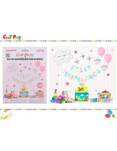 Set de guirnalda con globos...