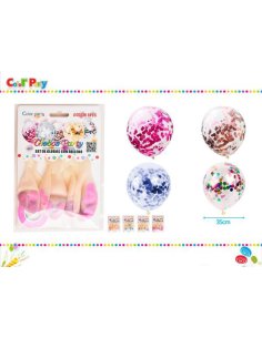 Globo relleno de confeti...