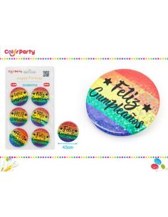 Escarapela 4.5cm 6pcs