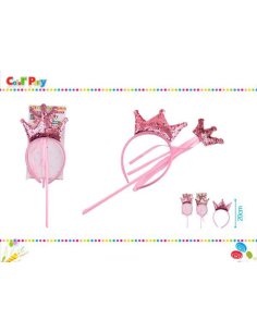 Varita con diadema 20cm...