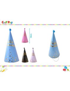 Gorro fiesta 34cm colores...