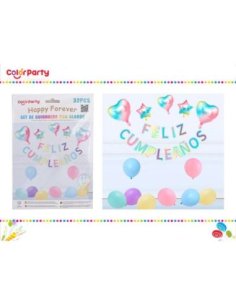 Set de guirnalda con globos...