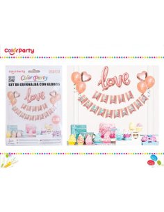 Set de guirnalda con globos...