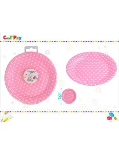 Platos de carton 6pcs 18cm