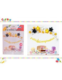 Set de guirnalda con globos...